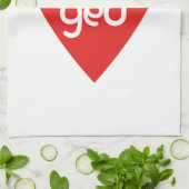 Vietnamese Valentijn & Love Yêu Asian Wordplay Theedoek (Gevouwen)