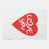 Vietnamese Valentijn & Love Yêu Asian Wordplay Theedoek (Horizontaal)