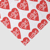 Vietnamese Valentijn & Love Yêu Asian Wordplay Tissuepapier (Detail)