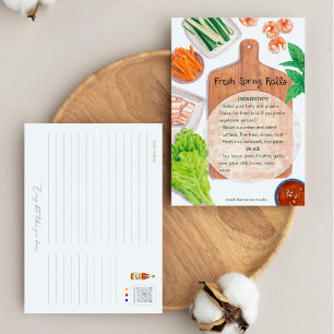 Vietnamese Verse lenterollen - Recept Briefkaart