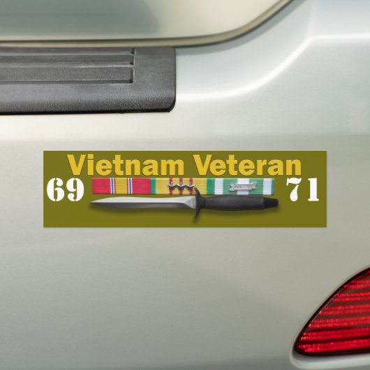 Vietnamese veteranendienst - Bumpersticker (Op auto)