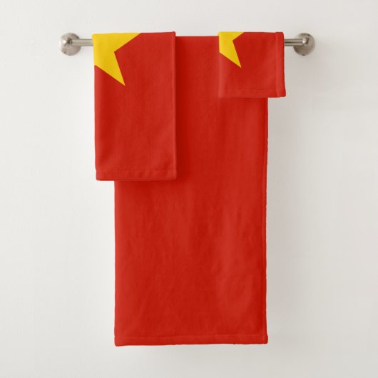 Vietnamese vlag bad handdoek (Insitu)