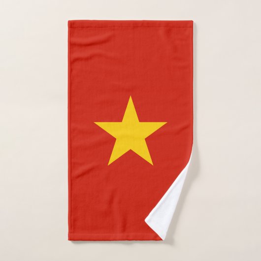 Vietnamese vlag bad handdoek (Handdoek)