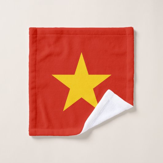 Vietnamese vlag bad handdoek (Wasdoekje)
