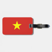 Vietnamese vlag bagagelabel (Achterkant horizontaal)