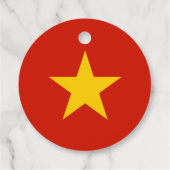 Vietnamese vlag bedankjes labels (Achterkant)