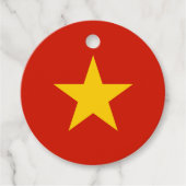 Vietnamese vlag bedankjes labels (Voorkant)