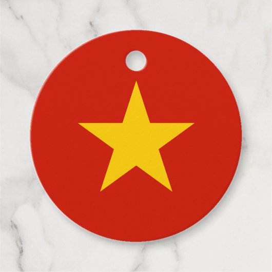 Vietnamese vlag bedankjes labels (Voorkant)