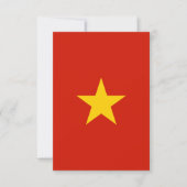 Vietnamese vlag bedankkaart (Voorkant)
