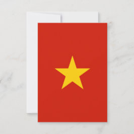 Vietnamese vlag bedankkaart