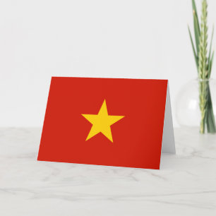 Vietnamese vlag bedankkaart