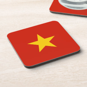 Vietnamese vlag bier onderzetter