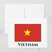 Vietnamese vlag briefkaart (Voorkant / Achterkant)