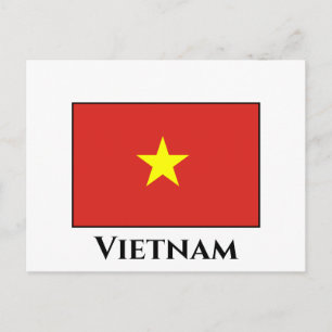 Vietnamese vlag briefkaart