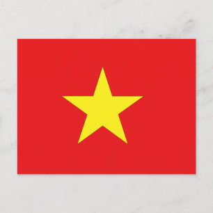Vietnamese vlag briefkaart