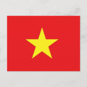 Vietnamese vlag briefkaart (Voorkant)