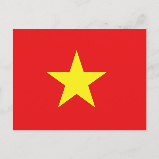Vietnamese vlag briefkaart (Voorkant)