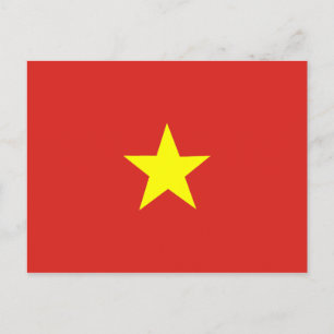 Vietnamese vlag briefkaart