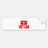 Vietnamese vlag bumpersticker (Voorkant)