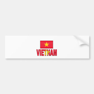 Vietnamese vlag bumpersticker
