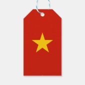 Vietnamese vlag cadeaulabel (Voorkant)