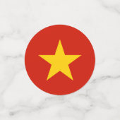 Vietnamese vlag confetti (Kleine voorkant)