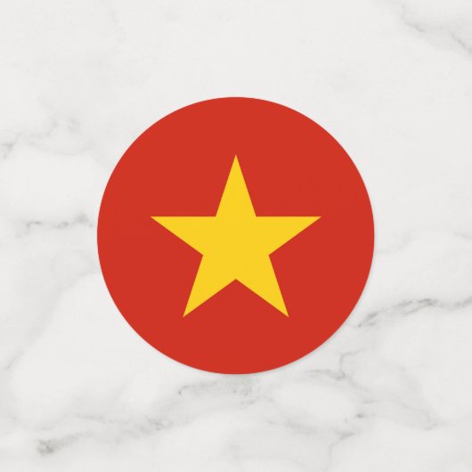Vietnamese vlag confetti (Kleine voorkant)