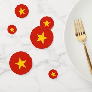 Vietnamese vlag confetti