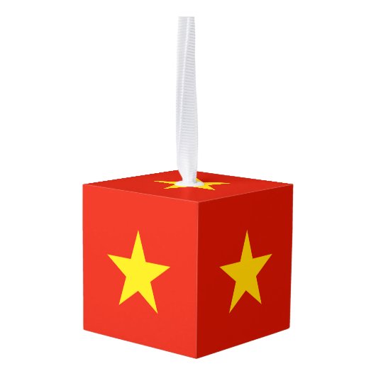 Vietnamese vlag decoratie (Achter hoekig)