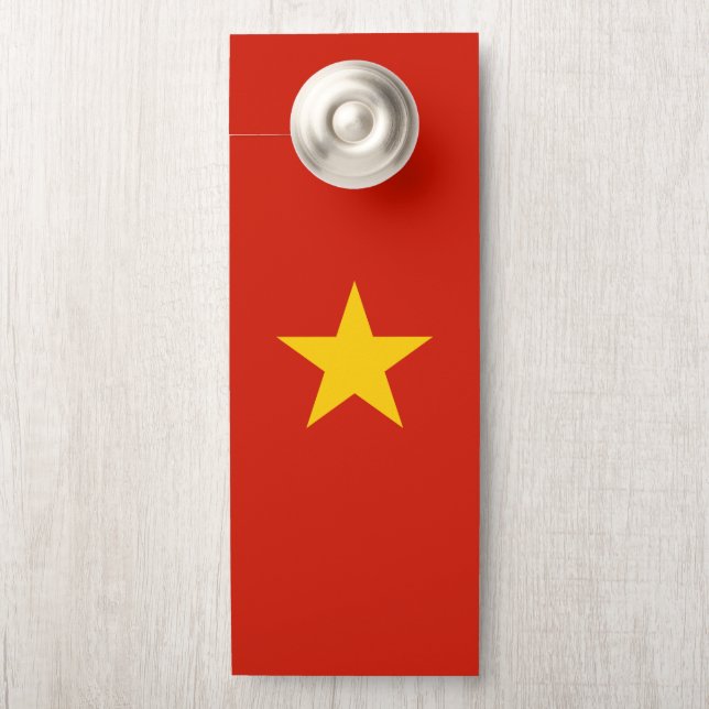 Vietnamese vlag deurhanger (Op knop)