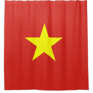 Vietnamese vlag douchegordijn