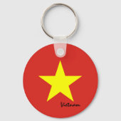 Vietnamese vlag en Vietnam, patriotten/sport Sleutelhanger (Achterkant)