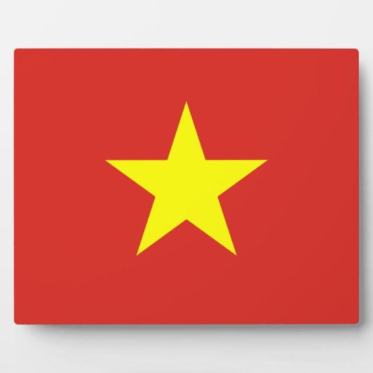 Vietnamese vlag fotoplaat (Voorkant)