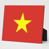 Vietnamese vlag fotoplaat (Zijkant)