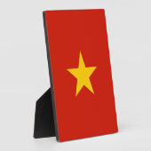 Vietnamese vlag fotoplaat (Zijkant)