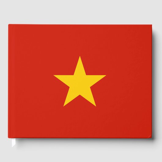 Vietnamese vlag gastenboek (Voorkant)