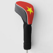 Vietnamese vlag golfheadcover (Schuin)