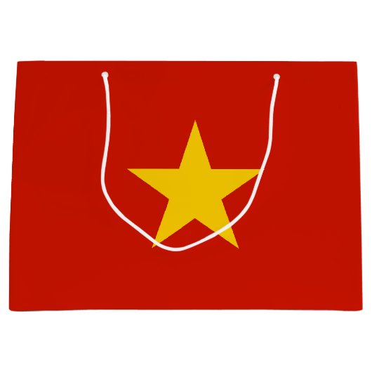 Vietnamese vlag groot cadeauzakje (Voorkant)