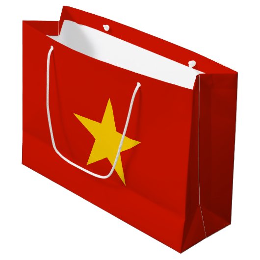Vietnamese vlag groot cadeauzakje (Voorkant Gekanteld)
