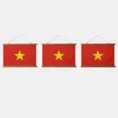 Vietnamese vlag hangend wandkleed (Driedubbel)