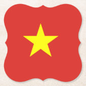 Vietnamese vlag kartonnen onderzetters (Voorkant)
