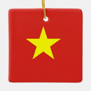 Vietnamese vlag keramisch ornament