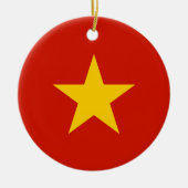 Vietnamese vlag keramisch ornament (Voorkant)