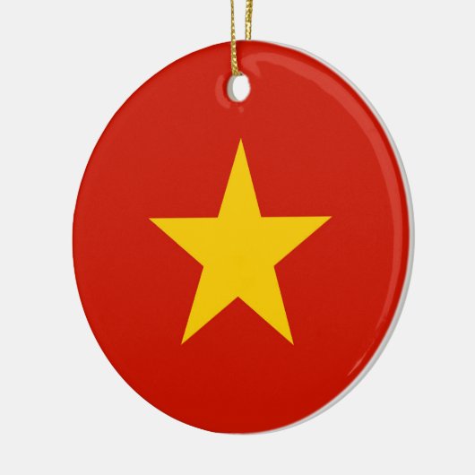 Vietnamese vlag keramisch ornament (Links)