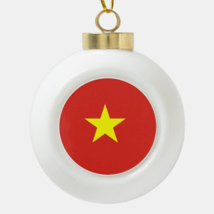 Vietnamese vlag keramische bal ornament