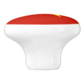 Vietnamese vlag keramische knop (Zijkant)