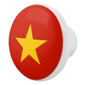 Vietnamese vlag keramische knop (Rechts)