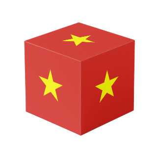 Vietnamese vlag kubus