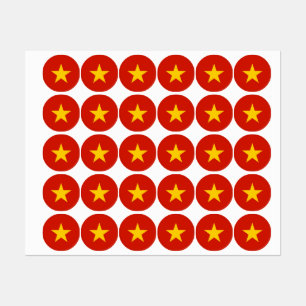 Vietnamese vlag labels