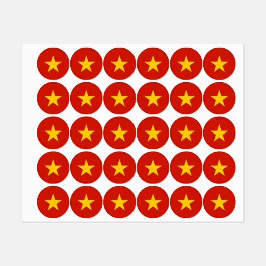 Vietnamese vlag labels (Vel)